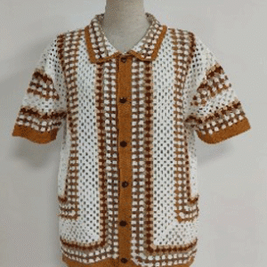 Electric Embroidered Men's Short Sleeve Shirt