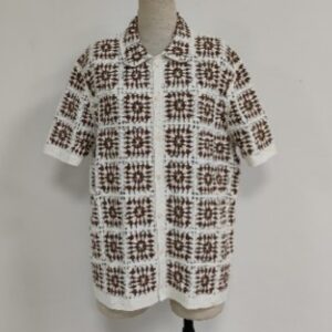 Electric Embroidery Men’s Short Sleeve Shirt